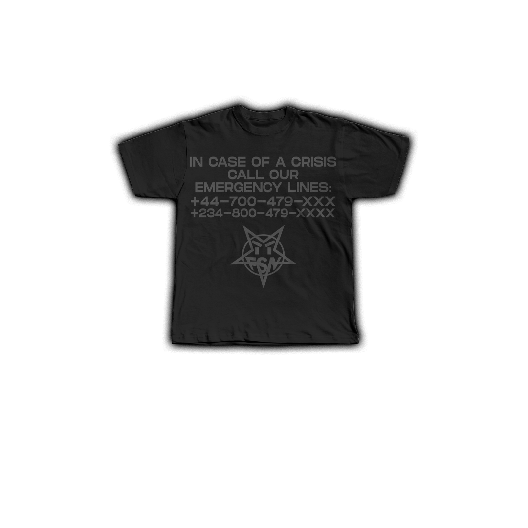 DRK DISTRESS TEE